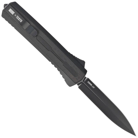 Tekto A7 Zastava D/E Black Aluminum/Tactical Black OTF Knife, Black CPM S35VN
