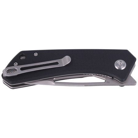 Nóż składany Kubey Thalia Black G10, Beadblasted D2 (KU331A)
