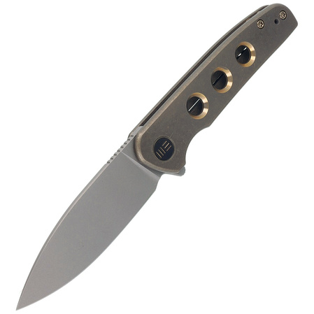 Nóż składany WE Knife Shakan LE No 176/210 Bronze Titanium, Gray Stonewashed CPM 20CV (WE20052B-2)
