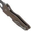 Nóż składany Spyderco Microjimbo Sprint Run Brown G10, Stonewashed CPM 15V by Michael Janich (C264GPBN15V)