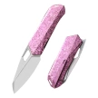 Remette Woodpecker Knife Crystal Purple Titanium, Hand Grinding Pearlescent M390 (RTWP-IP)