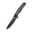 WeKnife 702XI LE No 087/150 Black Integral Titanium/Aluminum Foil Carbon Fiber, Black Stonewashed M390 (WE07B-2)