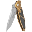 Microtech Socom Elite T/E-M Knife Tan Aluminum, Stonewashed M390MK by Tony Marfione (161-10TA)