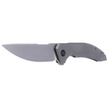 WE Knife Quixotic Gray Titanium, Silver Bead Blasted CPM 20CV (WE21016-1)