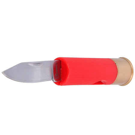 Nóż składany Martinez Albainox Cartridge Cal. 12 Red ABS, Satin 3Cr13Mov (18496)