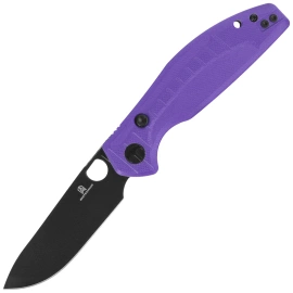 Nóż składany Bestechman Angry Owl Purple G10, Black PVD D2 by Keanu Alfaro (BMK12E-2)