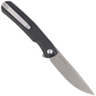 Sencut Knife Scitus Black G10, Gray Stonewashed D2 by Ostap Hel (S21042-1)