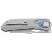 Remette RT-Peregrine Falcon Knife Gray/Thunder Lightning Titanium, Hand Fine Grinding Pearlescent M390 (RTT1-GX)