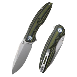 Remette RT-Cool Whale Knife Black / Green G10, Sandblasted 14C28N (RTCL-G1)