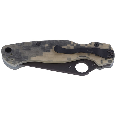 Spyderco Para Military 2 G-10 Camo, Black Blade (C81GPCMOBK2)