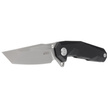 Kubey Carve Knife Black G10, Bead Blasted AUS-10 (KB237G)