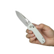 Nóż składany Kubey Bluff White G10, Sandblasted 14C28N by Garet Caronna (KU248G)