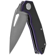 Nóż składany Kubey Coeus Black/Purple G10, Beadblasted 14C28N (KU122R)
