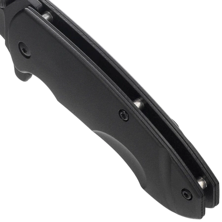 Nóż składany K25 RK-18488 Black Aluminium, Black 7Cr17Mov