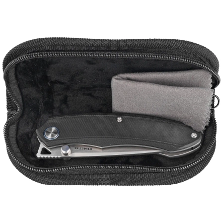 Remette Wild Species GC103-B Knife Black G10, Fine Hand Grinding 14C28N