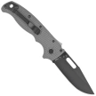 Demko AD20.5 Clip Point Knife Grey Grivory, Black DLC D2 by Andrew Demko (205-D2-CP-DLC)