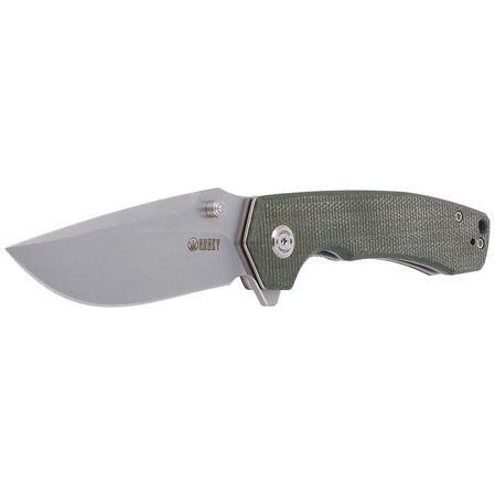 Nóż Kubey Knife Green Micarta, Bead Blasted D2 (KU901C)