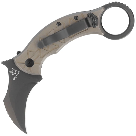 Nóż składany FOX Tribal K Karambit Bronze Titanium, PVD M390 by Doug Marcaida (FX-802 TiPVD)