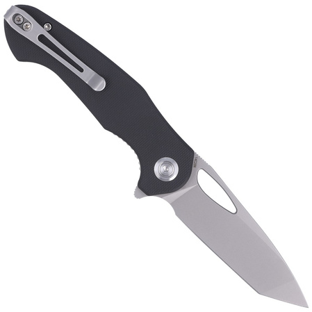Nóż składany Kubey Dugu T/E Black G10, Sand Blasted 14C28N (KU159C)