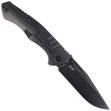 Nóż składany Bestech Keen II Black-Orange G10/Titanium, Black Stonewashed CPM S35VN by Koens Craft (BT2301F)