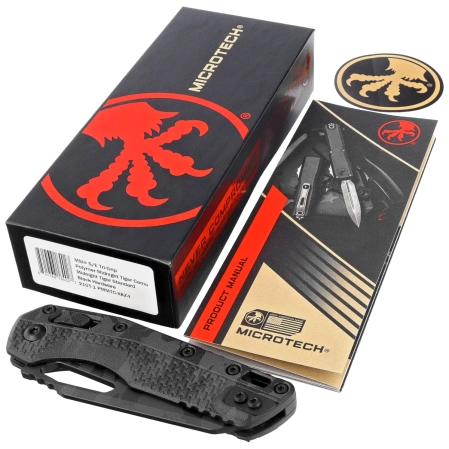 Nóż składany Microtech MSI S/E Ram-Lok Midnight Tiger Camo Tri-Grip Polymer, Midnight Tiger Camo M390MK by Tony Marfione (210T-1PMMTC-X8Z4)