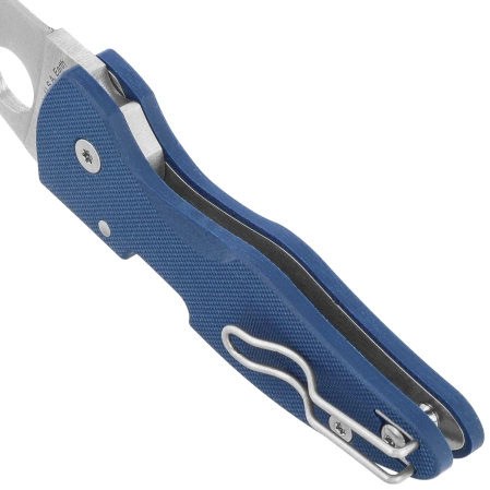 Nóż składany Spyderco MicroJimbo Cobalt Blue G10, Satin CPM SPY27 by Michael Janich (C264GPCBL)