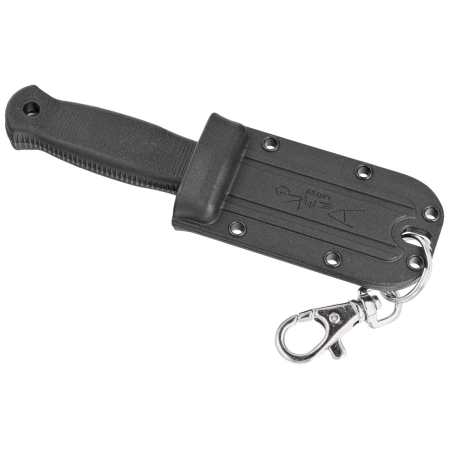 Demko Armiger 2 Clip Point Knife Black TPR, Satin 4034SS by Andrew Demko (ARM2-4034SS-CP-SERR)