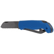 Nóż składany żeglarski MAC Coltellerie Boat 2 Blue PP/TPE,  Satin W 1.4034 (MC BOT2.B)