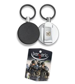 Retraktor z klipsem Barbaric Black PVC/Chrome Steel 70cm (09921)