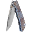 Spartan Blades Harsey Folder Special Edition Angel Knife Blue Titanium, Bronze HW, Satin MagnaCut by William W. Harsey Jr. (SF5ANGL)