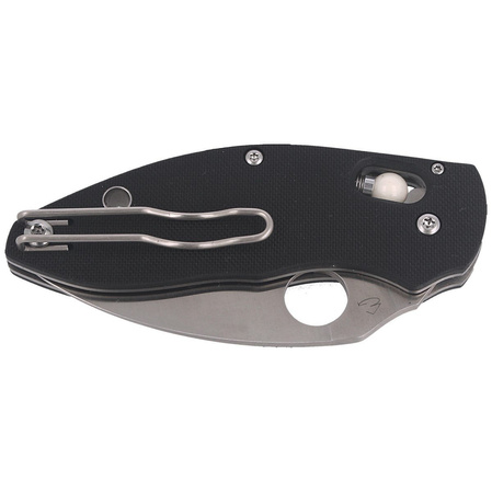 Spyderco Q Ball Black G10, Satin VG-10 Knife by Eric Glesser (C219GP)