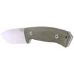 LionSteel M3 Green Canvas Micarta, Satin Niolox by Michele Pensato (M3 CVG)