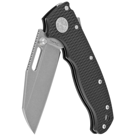 Demko AD20.5 Shark Foot Knife Black G10, Stonewashed CPM 20CV by Andrew Demko (205-20CV-BLK-SF)