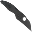 Spyderco MicroJimbo Black G10, Black DLC Plain CPM S30V Knife by Michael Janich (C264GPBK)