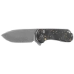 Civivi Button Lock Elementum II Knife Shredded Carbon Fiber/Golden Shred, Damascus (C18062P-10)
