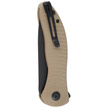 Civivi Synergy3 Tan G10, Black Stonewashed Nitro-V by Jim O'Young (C20075D-2)