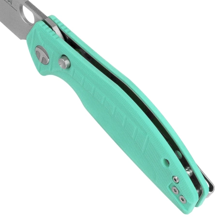 Nóż składany Bestechman Angry Owl Aqua G10, Satin/Stonewashed D2 by Keanu Alfaro (BMK12B-1)