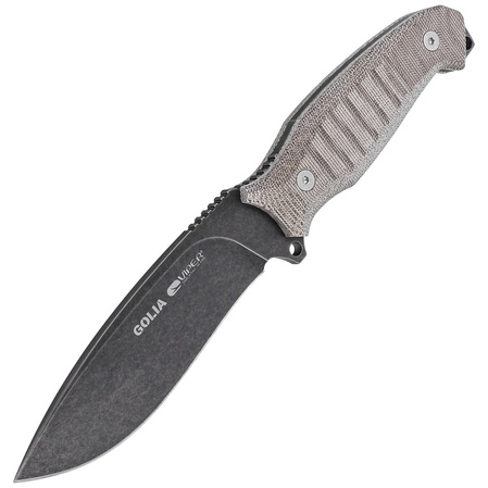 Viper Golia Evolution Green Canvas Micarta, Dark Stonewashed D2 by Tommaso Rumici (VT4003ECG)