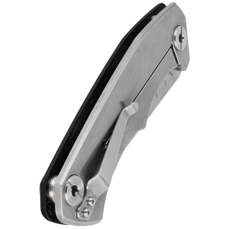 Real Steel Crusader Black G10, Stonewashed 14C28N by Poltergeist Works (7441)