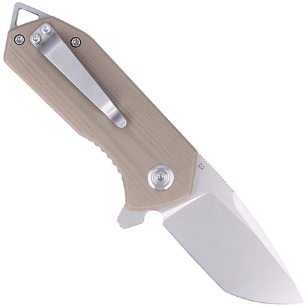 Nóż Kubey Knife Campe, Khaki G10, Bead Blasted D2 (KU203G)
