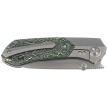 Remette RT-Meteor Knife Gray Titanium/Toxic Storm Carbon Fiber, Pearlescent M390 (RTPT-C )