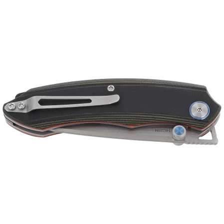 Nóż składany Remette Wild Species GC103 Green/Black G10, Fine Hand Grinding 14C28N (GC103-D)