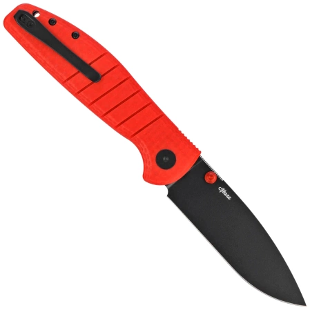 Nóż składany Bestechman Goodboy Red G10, Black PVD D2 by Keanu Alfaro (BMK04L)