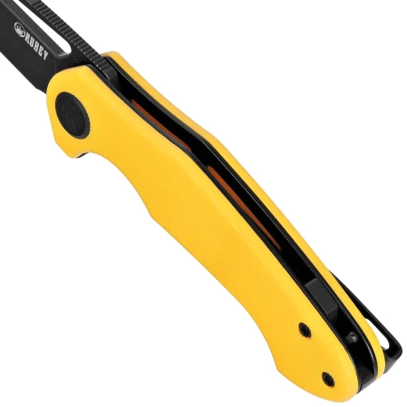 Nóż składany Kubey Dugu Yellow G10, Blackwashed 14C28N (KU210J)