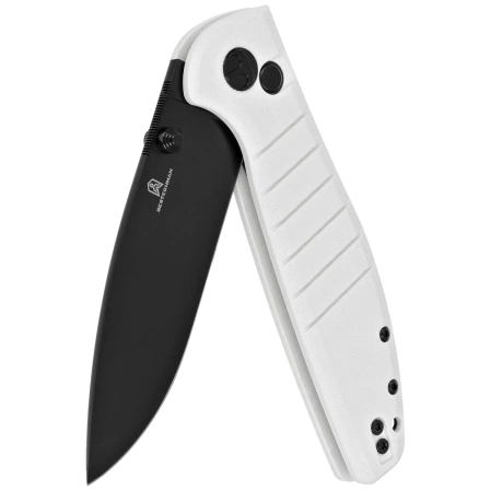 Bestechman Knife Goodboy White G10, Black PVD D2 by Keanu Alfaro (BMK04J)