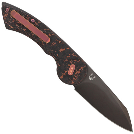 FOX Radius Carbon Fiber/Copper, Black PVD M390 by Denis Simonutti knife (FX-550 CFB)