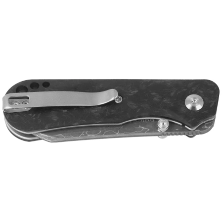 Civivi Crabby Knife Shredded Carbon Fiber, Damascus by Ken Onion Jr. (C24055-DS1)