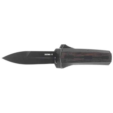 Tekto A7 Zastava S/P Black Aluminum/Tactical Black OTF Knife, Black CPM S35VN
