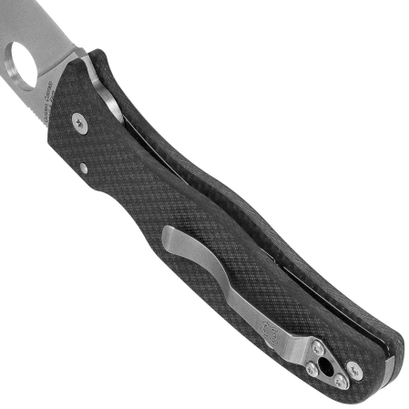 Spyderco Bodacious Sprint Run Knife Carbon Fiber, Satin CPM S90V by Sal Glesser (C263CFP90V)