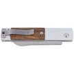 Maserin In-Estro Bocote Wood /Aluminum, Satin D2 by Bonus Knife (165/BO)